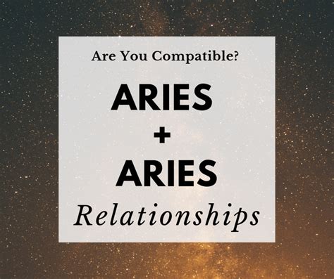 2 aries dating